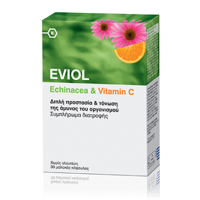 Eviol Echinacea & vitamin C gluten free 60caps