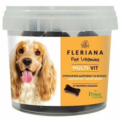 Fleriana Pet Vitamins Multi-Vit Πολυβιταμίνες Σκύλου 20 Ζελεδάκια