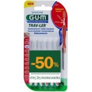 GUM Trav-ler Μεσοδόντια Βουρτσάκια 0.8mm Κόκκινο 2 x 6τμχ