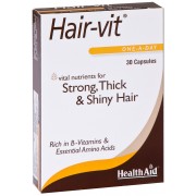 Health Aid Hair-vit Συμπλήρωμα διατροφής για υγιή μαλλιά 30 κάψουλες