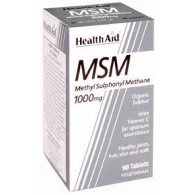 Health Aid MSM 1000mg με βιταμίνη C 90tbs