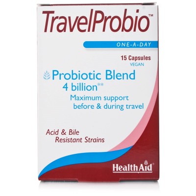 Health Aid TravelProbio προβιοτικά 4 δις με πρεβιοτικά 15 κάψουλες