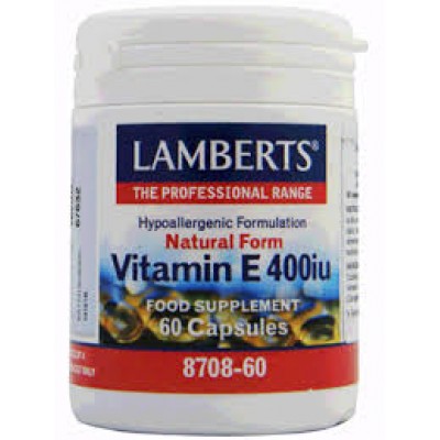 Lamberts Natural form vitamin E 400IU 60caps