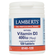 Lamberts Vitamin D3 400IU 10μg 120tbs