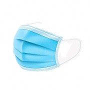 Μάσκα Ατομικής Προστασίας Μιας Χρήσεως Μπλε 50τμχ