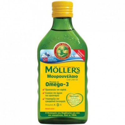 Mollers Μουρουνέλαιο υγρό για ενήλικες και παιδιά γεύση φυσική 250ml
