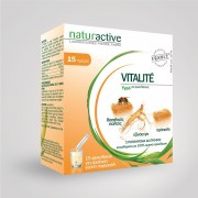 Naturactive Vitalite Συμπλήρωμα Διατροφής με Τζίνσενγκ, Βασιλικό Πολτό & Πρόπολη 15 φακελίσκοι