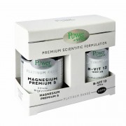 Power Of Nature Magnesium Premium 5 60caps & Vitamin B12 1000μg 20tbs
