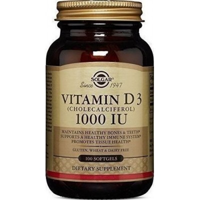 Solgar Vitamin D3 1000iu 100 softgels