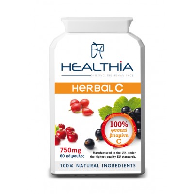 Healthia Herbal C Vitamin 750mg 60caps