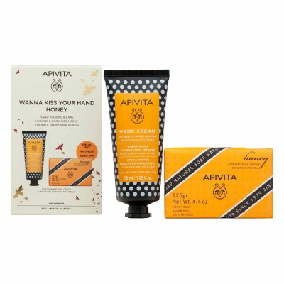 Apivita Κρέμα Χεριών Με Μέλι 50ml & Σαπούνι Μέλι 125g