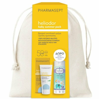 Pharmasept Heliodor Baby Sun Cream SPF50 50ml & Mild Bath 250ml