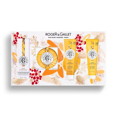 Roger & Gallet Bois D'Orange Eau Parfumee 30ml, Soap 100g, Gel Douche 50ml & Body Lotion 50ml