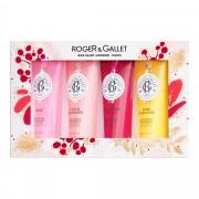Roger & Gallet Rose Gel Douche 50ml, Fleur De Figuier 50ml, Gingembre Rouge 50ml & Bois D'Orange 50ml