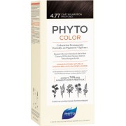 Phyto Phytocolor Μόνιμη Βαφή Μαλλιών 4.77 Καστανό Έντονο Μαρόν